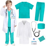 Children's Surgical Clothing Medical Clothing White Coat Children's Doctor Playing Nurse Clothing Baby