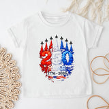 Kid Boy Girl USA Independence Day Fashion Short Sleeve T-Shirt Summer Top
