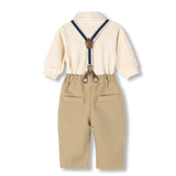 Baby Boys Spring Baptism Onesie 3 Pcs Set