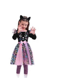 2-10T Kid Girl Witch Cute Pussy Halloween Dresses