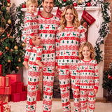 Family Matching Christmas Print Parent-child Long-sleeved Pajama Loungewear
