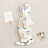 Baby Winter Cotton Climbing  Down Cotton One-piece Plush Rompers