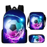 Kid School Satchel Street Tide Basketball Football Three-piece Set Schoolbag