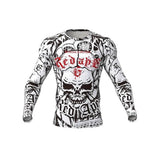 2-8T Kid Boy Halloween Skull 3D Digital Print Long Sleeve Crew Neck T-Shirt