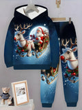 TEMU's New Christmas Children's Hooded Sweater Set 2 Pieces