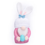 Easter Decorative Rabbit Egg Holding Doll Decoration Gift