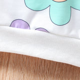 2-8Y Kid Girl Casual Long-sleeved Flower Shirts Top
