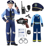 3-10T Kid Boy Girl Halloween Costume Rabbit Police Cosplay Costume