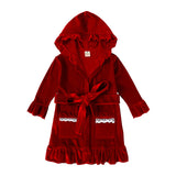 Kid Baby Boy Girl Canary Christmas Autumn Winter Bathrobe Pajamas