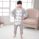 Kid Baby Girl Boy Flannel Cartoon Animal Pajamas