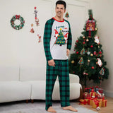 Family Matching Santa Claus Letters Christmas Parent-child Print Loungewear Pajamas
