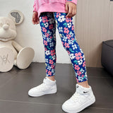 2-12T Kid Girl Autumn  Summer Nine-point Thin Pants Leggings
