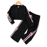 2-8Y Kid Baby Girl Autumn Winter Casual Sports Suit 2 Pcs Set