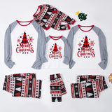 Family Matching Parent-child Loungewear Christmas Plaid Printed Pajamas