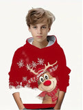 2-12T Kids Boy Girl Christmas Snowman Fashion Winter Hoodie