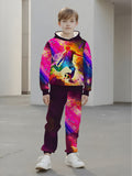 Children's Hooded Sweater Set Children's Casual Set