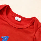 Baby Girl Ins Summer Cute Independence Day 3Pcs/ Set