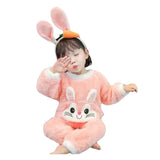 Kid Baby Girls Pajamas Flannel Pajamas Autumn Winter Home Wear