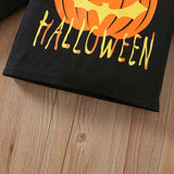 1-6Y Kid Baby Boy Girl Halloween Full Print Loungewear Pajamas Suits 2 Pcs Set
