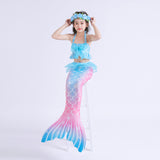 Kid Girls Swimming Mermaid Tail Swimsuit