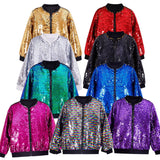 1-12T Kid Baby Boy Girl Sequins Design Dance Trend Hip Hop Coat Jacket