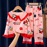 Kid Baby Girl Boy Long Sleeve Doll Cartoon Suit Pajamas