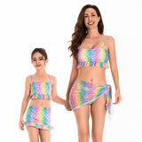 Parent-child Swimsuit Woman, New Beauty Fish Scales Sexy Bikini, Swimsuit Party