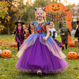 Children's Halloween Children's Dress Medium Older Children's Fluffy Gauze Skirt with Headband