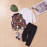 2-6T Kid Boy Halloween Party Performance Suit 3 Pcs Set