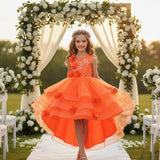 Kid Girl Tutu Multi-layer Mesh Wedding Flower Performance Dress