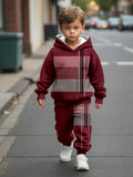 New Handsome Comfortable Casual Fashion Simple Hooded Sweater Trousers Suit