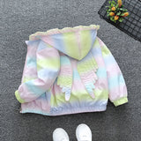 Children's Clothing Girls' Coat Children's Baby Girl Foreign Style Little Girl Short Hooded Trench Coat