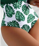 Family Matching Parent-child Bikini Sexy Solid Splicing Mother Daughter Swimsuit