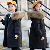 5-14T Kid Girls Cotton-padded Thickened Down Coats