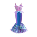 Kid Girl Mermaid Color Changing Party Mermaid Dresses