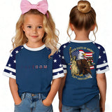 Kid Girl USA Independence Day 250th Anniversary Summer T-Shirt Tops