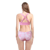 Family Matching Sexy Parent-child Print high-waisted Split Bikini Swimsuit