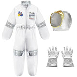 Kid Boy Girl Halloween Cosplay Costumes Astronaut Holiday Party Suits 4 Pcs Set