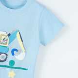 Kid Baby Boys Short Sleeve Top Cartoon Printing T-Shirt