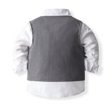 6M-5T Kid Baby Boys Suit Autumn Performance 4 Pcs Set