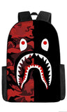 Kid Shark Digital Printing Cartoon Anime Backpack Bags