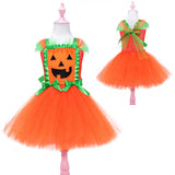 Halloween Children's Costume New Girls Princess Dress Cosplay Pumpkin Masquerade