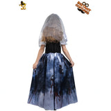 Halloween Kids Ghost Bride Play Costume Cosplay Costume COS Costume Stage
