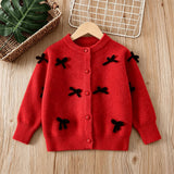 1-6T Kid Baby Girl Knitted Cardigan Princess Sweater