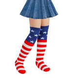 Kid Stars Stripes Long Socks Pentagram Gloves Independence Day
