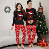 Family Matching Christmas Letters Snowflake Parent-child Printed Loungewear Pajamas