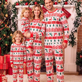 Family Matching Christmas Print Parent-child Long-sleeved Pajama Loungewear