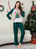 Family Matching Santa Claus Letters Christmas Parent-child Print Loungewear Pajamas