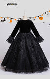 3-12T Kid Girl Halloween Princess Cosplay Queen Dress