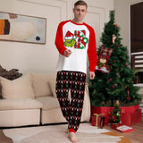 Family Matching Monster Letters Christmas Parent-child Loungewear Pajama Set